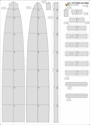 Бумажная модель крейсера Vittorio Alfieri