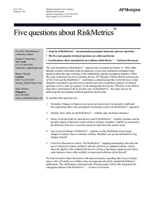 Руководство - Risk Metrics