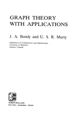 Bondy J.A., Murty U.S.R. Graph Theory With Applications