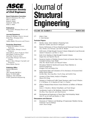 Journal of Structural Engineering 2003 №03