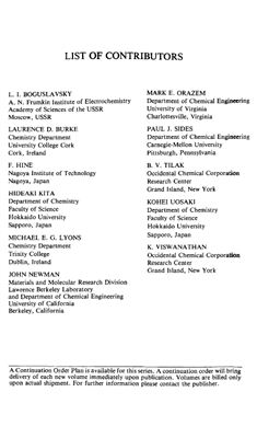 Modern Aspects of Electrochemistry. V.18