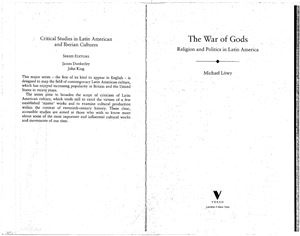 Löwy Michael. The War of Gods: Religion and Politics in Latin America