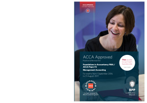 ACCA - BPP F2 Management Accounting - Revision Kit 2016-2017