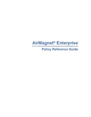 AirMagnet Enterprise. Policy Reference Guide
