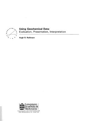 Rollinson Hugh R. Using geochemical data: evalution, presentation, interpretation