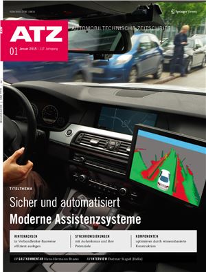 ATZ. Automobiltechnische Zeitschrift 2015 Jahrgang 117, Heft 01 Januar