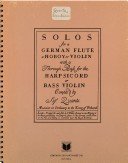 Quantz J.J. Solos for a German Flute. Ноты для флейты