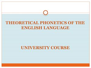 Methods of phonological analysis