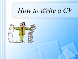 How to write Resume\CV
