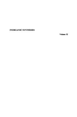 Inorganic syntheses. Vol. 32