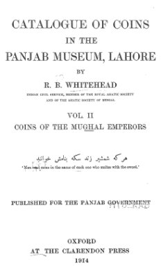 Whitehead R.B. Catalogue of coins in the Panjab Museum. Vol. II