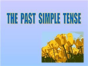 Past Simple Tense