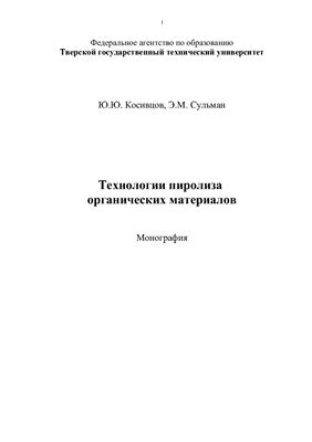 Косивцов Ю.Ю., Сульман Э.М. Технология пиролиза органических материалов
