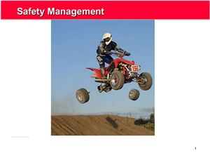 Presentation. Safety Management