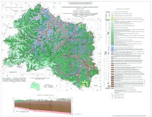 Геологическая карта дочетвертичных отложений Орловской области