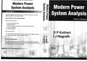 Kothari D.P., Nagrath I.J. Modern Power Systems Analysis