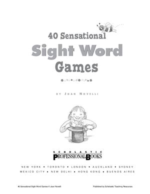 Novelli J. 40 sensational sight word games