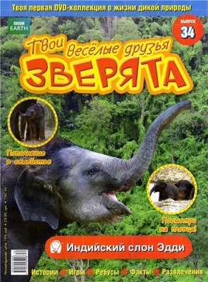 Твои веселые друзья, зверята 2010 №34. Индийский слон Эдди. Видеоприложение