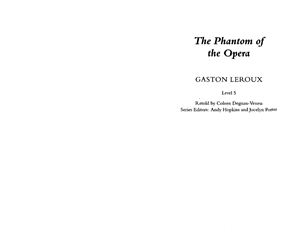 Leroux Gaston. The Phantom Of the Opera (level 5 - upper-int)