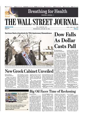 The Wall Street Journal 2015 №252 January 28 (Europe Edition)