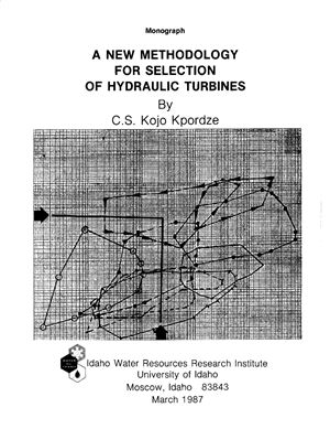 Kpordze C.S.K. A new methodology for selection of hydraulic turbines