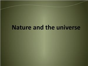 Nature and the Universe