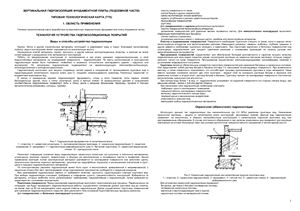 Типовая технологическая карта Вертикальная гидроизоляция фундаментной плиты (подземной части)