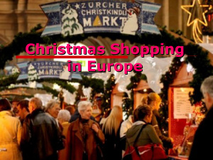 Christmas Shopping in Europe