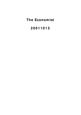 The Economist 2001.10 (October 13 - October 20)