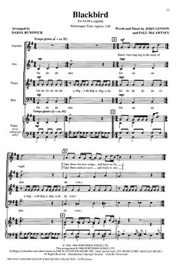 The Beatles. Six Songs for SATB a cappella