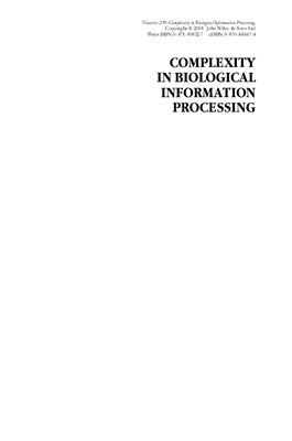 Bock G., Goode J. Complexity in Biological Information Processing