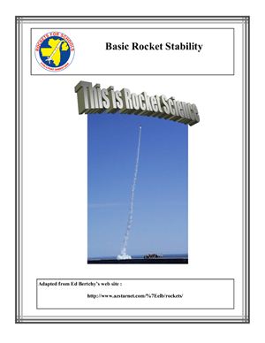 Rocket for schools. This is rocket science: Basic rocket stability