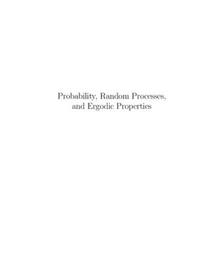 Gray R.M. Probability, Random Processes, and Ergodic Properties