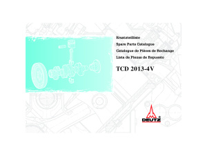 TCD 2013-4V. Ersatzteilliste. Spare Parts Catalogue. Catalogue de Pièces de Rechange. Lista de Piezas de Repuesto