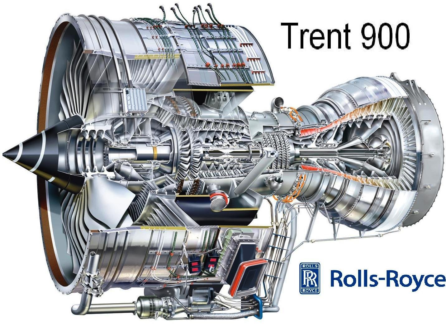 Cutaway Rolls-Royce Trent 900