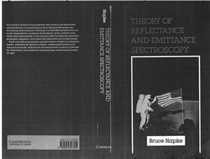 Hapke B. Theory of Reflectance and Emittance Spectroscopy
