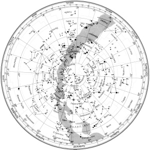 Подвижная карта звездного неба