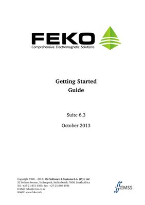 FEKO. Get Started