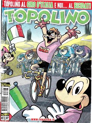 Topolino 2011 №2893 10 maggio. Тopolino al giro d'Italia e noi. al biciday!
