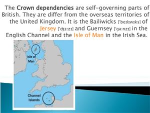 The Crown dependencies of the UK