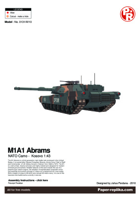 Американский танк Абрамс M1A1