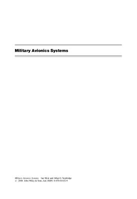Moir Ian, Seabridge Allan G. Military Avionics Systems