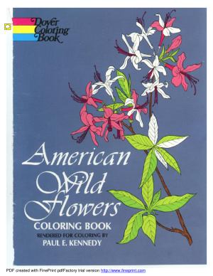 Kennedy P. American Wild Flowers: Coloring Book
