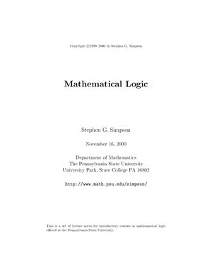 Simpson S.G. Mathematical Logic