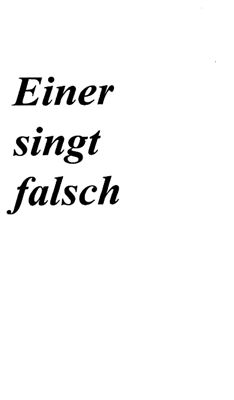 Voigt R. Einer singt falsch (A2)