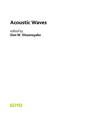 Dissanayake D.W. (ed.) Acoustic Waves