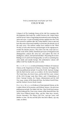 Leffler M.P., Westad O.A. The Cambridge History of the Cold War: Volume 2, Crises and D?tente