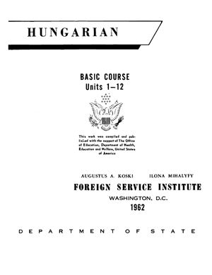 FSI. Hungarian Basic Course. Part 1