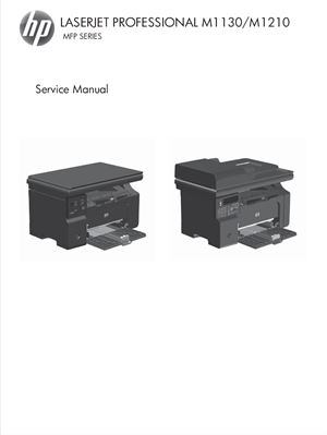 HP LaserJet Professional M1130/M1210 MFP series. Service Manual