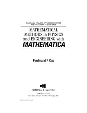 Cap F.F. Mathematical Methods in Physics and Engineering with Mathematica